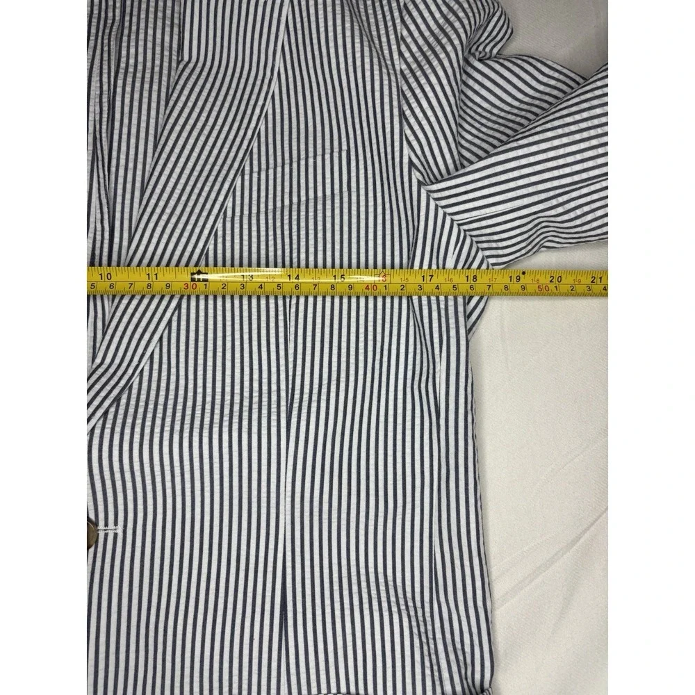 J.Crew Thompson Blue & White Striped Seersucker Blazer Men's 36R NWT $398 Decon